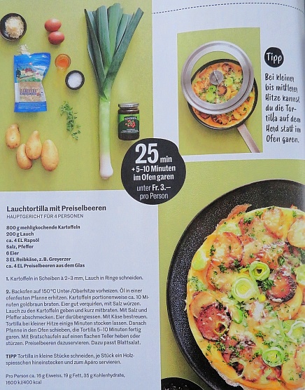 TORTILLA MIT KARTOFFELN UND LAUCH